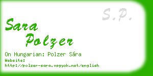 sara polzer business card